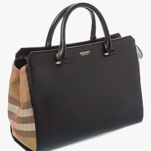 Burberry Black and Tan Shoulder Bag